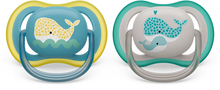 Load image into Gallery viewer, Philips Avent Soother Ultra Air 18M+ - for Boy - Whale design - 2pcs SCF349/24
