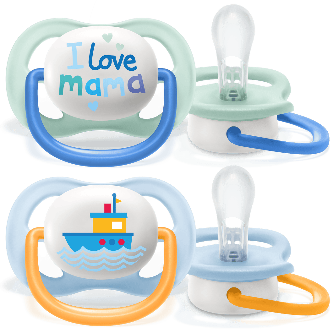 SOOTHER ULTRA AIR 0-6M BOY 2PC SCF080/01