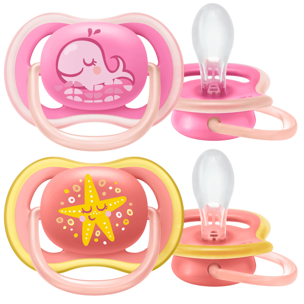 SOOTHER ULTRA AIR 6-18M GIRL 2PC