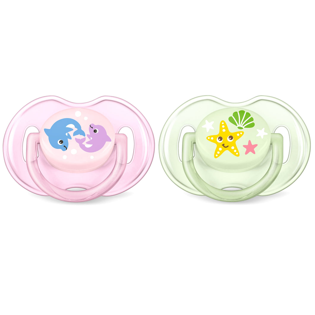 SOOTHER CLASSIC + THEMEBOOK 0-6M GIRL SEA (12)