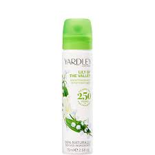 YARDLEY LILY O/T VALLEY B/SPRAY 75ML