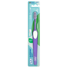 Load image into Gallery viewer, The Tepe Supreme Soft regular toothbrush in its packaging.
