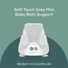 Load image into Gallery viewer, Angelcare Soft Touch Grey Mini Baby Bath Support for newborns to 6 months
