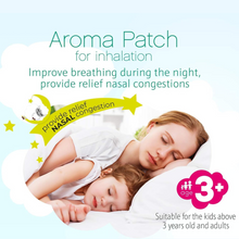 Load image into Gallery viewer, A mother and child sleeping peacefully with Medrull Aroma Patch. Helps improve breathing and relieve nasal congestion.
