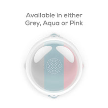 Load image into Gallery viewer, Angelcare baby bath seat shown in grey, aqua, and pink color options.
