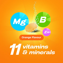 Load image into Gallery viewer, Berocca Immuno Orange with 11 vitamins and minerals including B vitamins, magnesium and zinc
