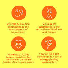 Load image into Gallery viewer, Berocca Immuno vitamins supporting immune function, energy metabolism and reduced tiredness
