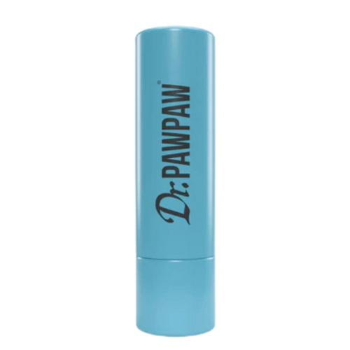 Dr.PAWPAW Coconut Lip Balm Stick closed – blue packaging with logo