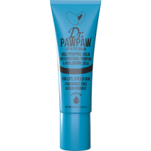 Load image into Gallery viewer, Dr. PAWPAW Lip &amp; Eye Balm 8ml in a blue tube, featuring natural pawpaw and hyaluronic acid in a vegan, fragrance-free formula for hydrating lips and skin.

