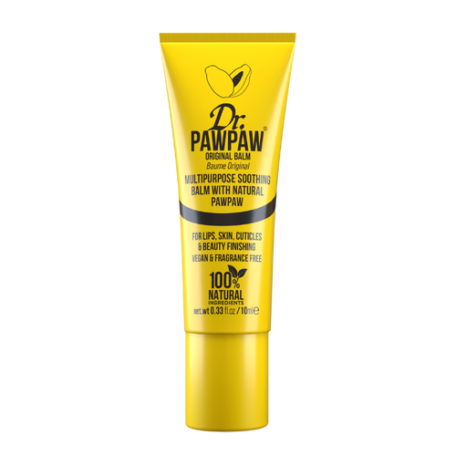 Dr.PAWPAW Original Clear Lip Balm in yellow 10ml tube, updated packaging