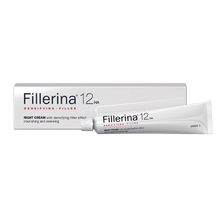Load image into Gallery viewer, Fillerina 12 HA Densifying-Filler Night Cream for nourishing and restoring the face. Grade 3 concentration for moderate wrinkles and redensification.
