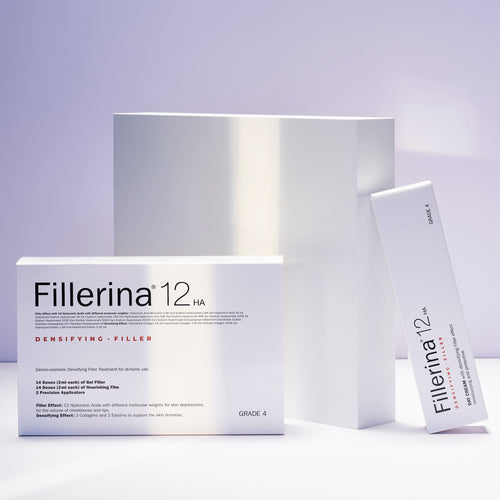 Fillerina 12HA Densifying-Filler Propack Grade 4 with day cream and hyaluronic acid filler treatment