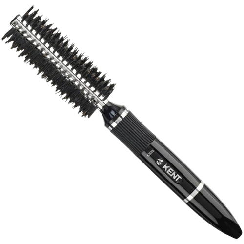 Kent KS25 Small Vented Radial Brush with natural boar bristle and nylon quills. Perfect for creating volume, curl, and shape when blow-drying short or fine hair.