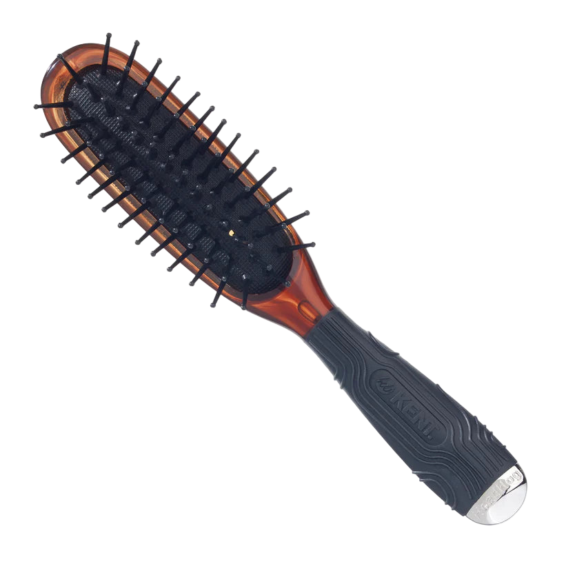 Kent PF09 Medium Wooden Radial Brush with a natural wooden handle and natural bristles. Excellent for styling medium length hair, creating soft curls, and adding body and shine.
