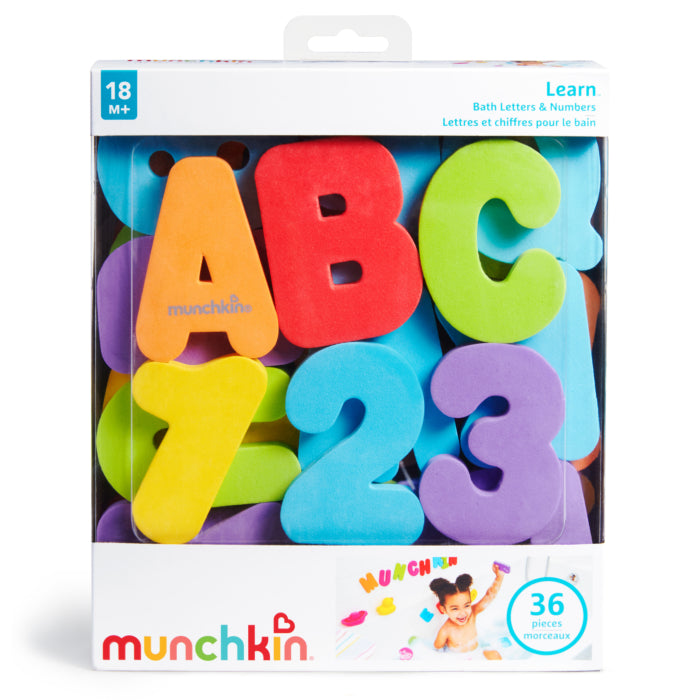 Munchkin Learn™ Bath Letters & Numbers-Primary 18m+