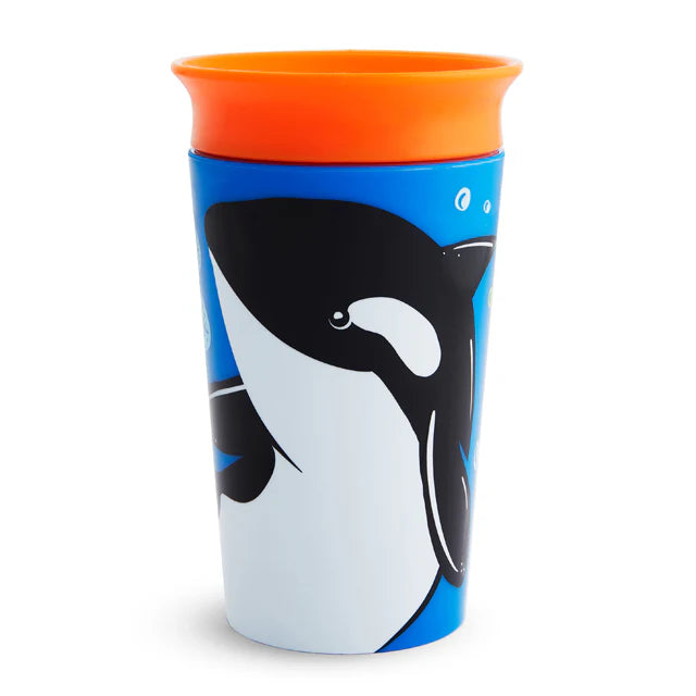 Munchkin Miracle® 360° WildLove Trainer Cup 9oz Orca - Baby 12m+