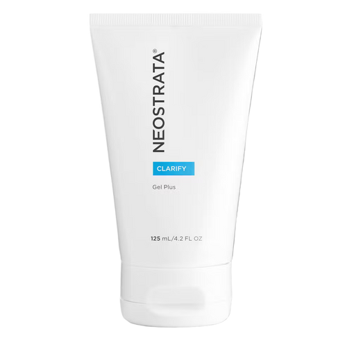 NeoStrata Clarify Gel Plus (125mL). An oil-free, extra-strength gel formulated with high-strength Glycolic Acid to help reduce blemishes, unclog pores, and minimize the appearance of fine lines.