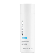 A 100 mL white cylindrical bottle of NeoStrata Oily Skin Solution from the Clarify line. The label features a bright blue 