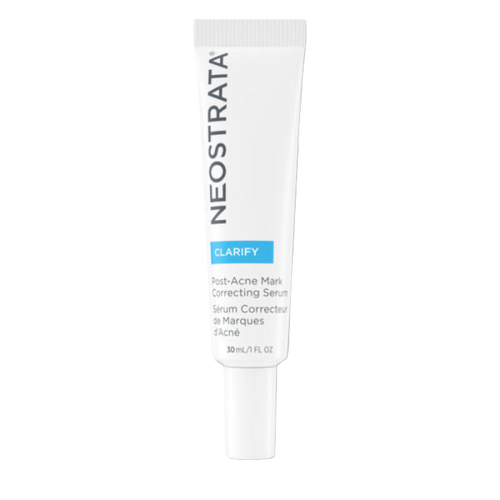 Neostrata Clarify Post-Acne Mark Correcting Serum product tube against a white background.