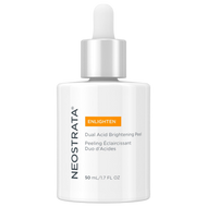 NeoStrata Enlighten Dual Acid Brightening Peel serum, 50ml bottle. This peel contains dual acids to help brighten skin, improve texture, and target uneven tone and dark spots.