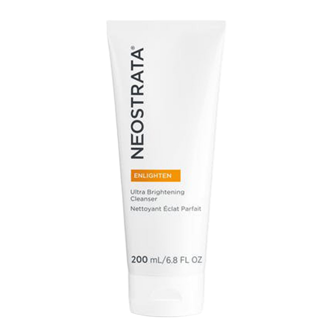 NeoStrata Enlighten Ultra Brightening Cleanser (200mL). A gentle foaming cleanser formulated to wash away dullness and prepare skin for brightening products, promoting a more even and radiant skin tone.