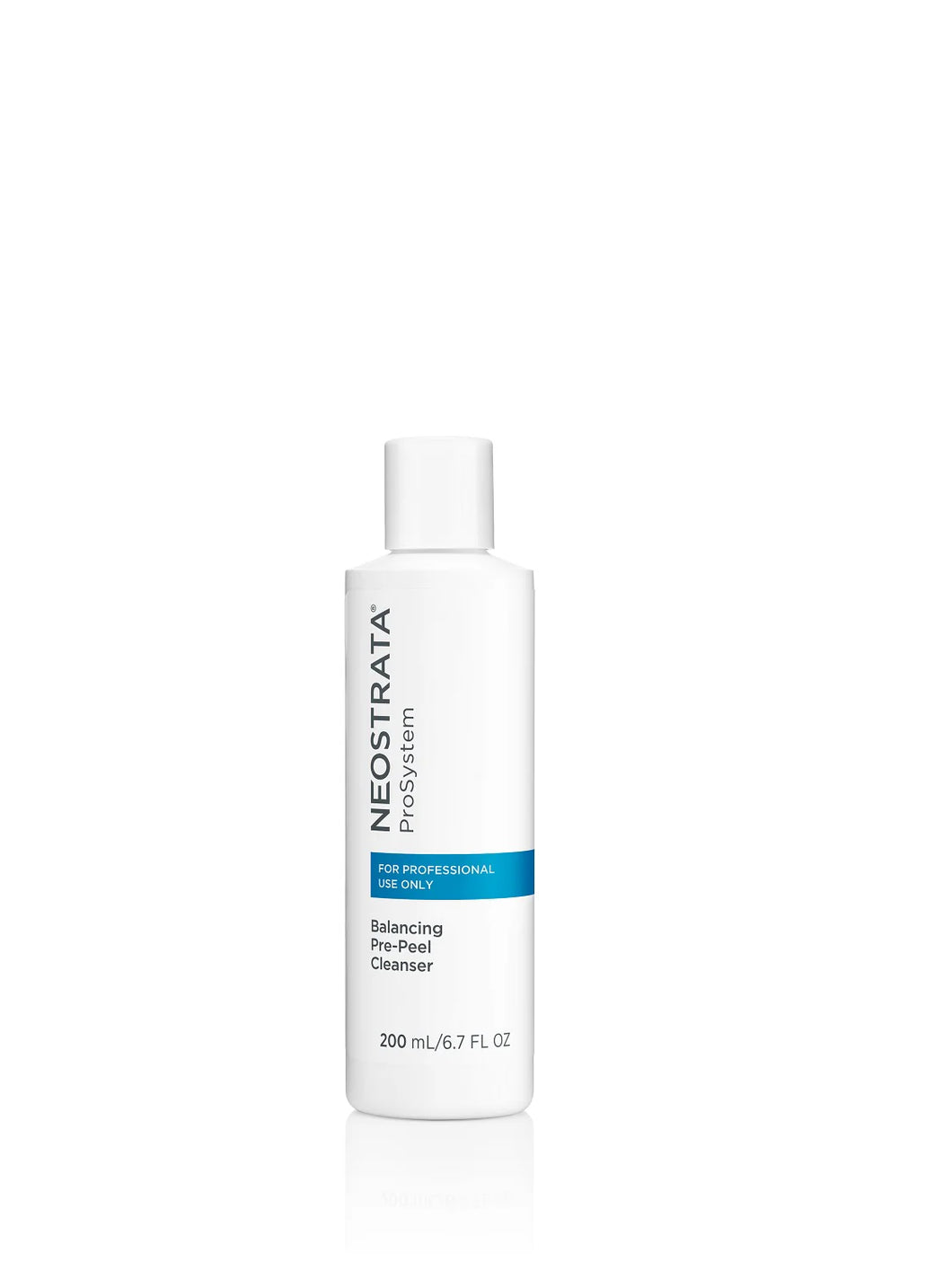 NEOSTRATA ProSystem Balancing Pre-Peel Cleanser bottle (200 mL), labeled FOR PROFESSIONAL USE ONLY. Prepares skin for chemical peels and professional skincare treatments.