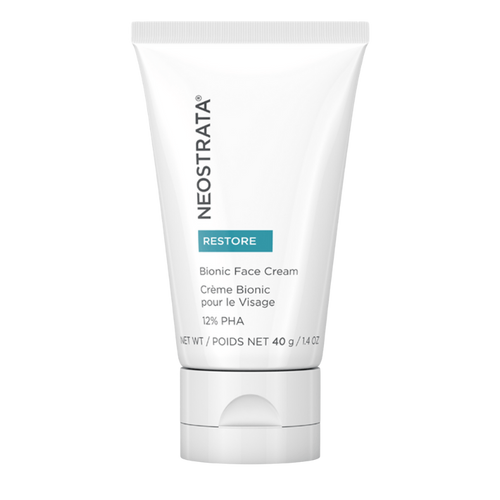 NeoStrata Restore Bionic Face Serum (30mL) with 10% PHA. A gentle anti-aging serum formulated for sensitive skin to improve texture, reduce fine lines, and provide antioxidant protection and hydration.
