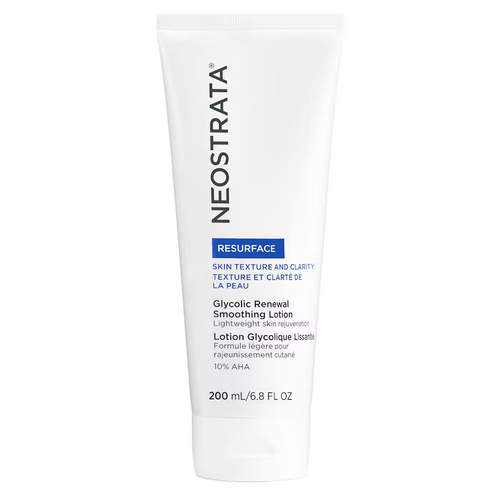 NeoStrata Resurface Glycolic Renewal Smoothing Lotion (200mL) with 10% AHA. A lightweight lotion that exfoliates to improve skin texture and clarity and reduce the appearance of fine lines.