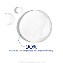 Load image into Gallery viewer, A clinical result infographic for NeoStrata serum showing a 90% increase in skin brightness and improved clarity at week 12.
