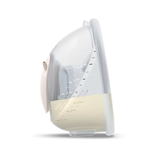 Load image into Gallery viewer, Side view of the transparent Philips Avent collection cup showing volume markings in fluid ounces.
