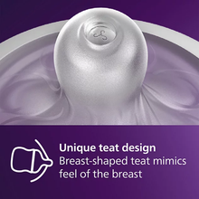 Load image into Gallery viewer, Philips Avent Natural Response breast-shaped teat designed to support a natural latch
