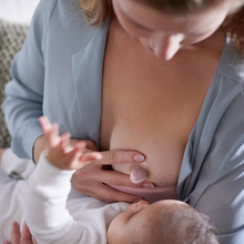 Load image into Gallery viewer, Philips Avent Nipple Shield being used while breastfeeding
