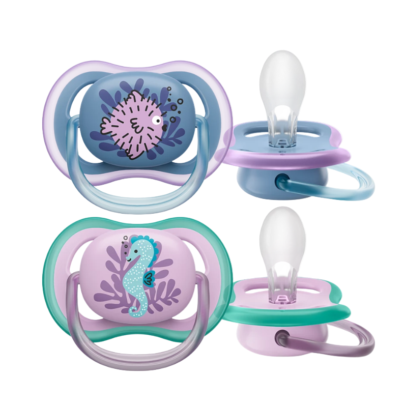 Philips Avent Ultra Air Pacifiers 6–18M – 2 Pack Sea Design – Botika