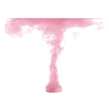 Load image into Gallery viewer, Pink bath bomb fizzing and dissolving in water, creating a colourful cloud effect.
