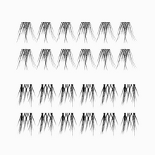 Load image into Gallery viewer, Handmade natural and volumising lash clusters from the Pinky Goat Under Lash Kit.
