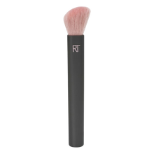 Load image into Gallery viewer, Real Techniques Easy as 1-2-3 Blush Brush cutout, featuring a soft, angled brush head with pink bristles for effortless application and sculpting of blush and contour.
