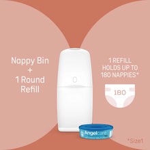 Load image into Gallery viewer, Angelcare® Nappy Disposal System With Round Refill
