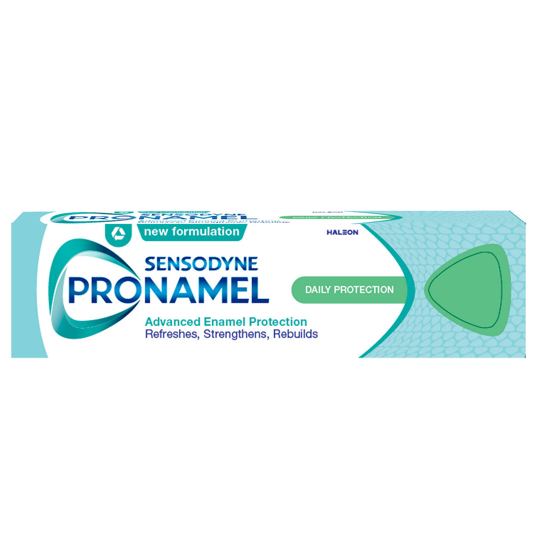 Sensodyne Pronamel toothpaste strengthens and restores enamel, protects against acid erosion, cavities, and provides relief for sensitive teeth.