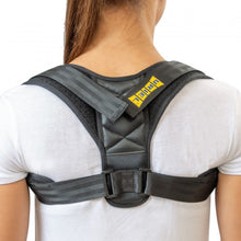 Load image into Gallery viewer, Uriel Posture Corrector showing the adjustable shoulder straps and padded back support designed for improving posture and spinal health.
