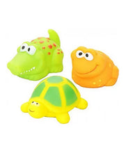 Load image into Gallery viewer, Vital Baby Splash Squirt &amp; Splash Critters fish turtle crocodile set
