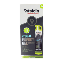 Load image into Gallery viewer, Vitaldin Sport hydro energy gel lime flavour with electrolytes
