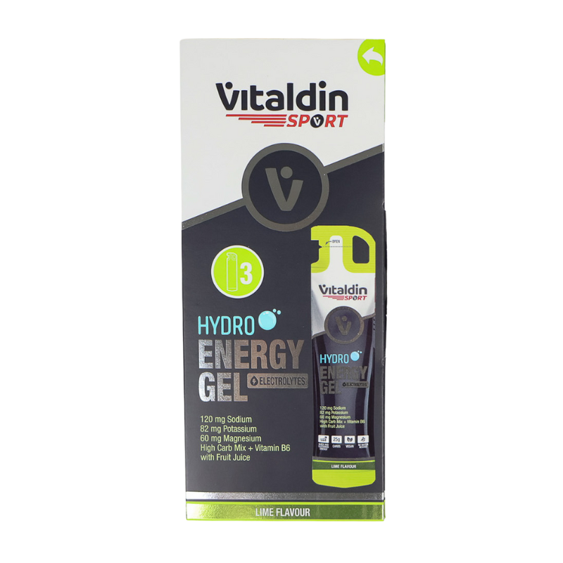 Vitaldin Sport hydro energy gel lime flavour with electrolytes
