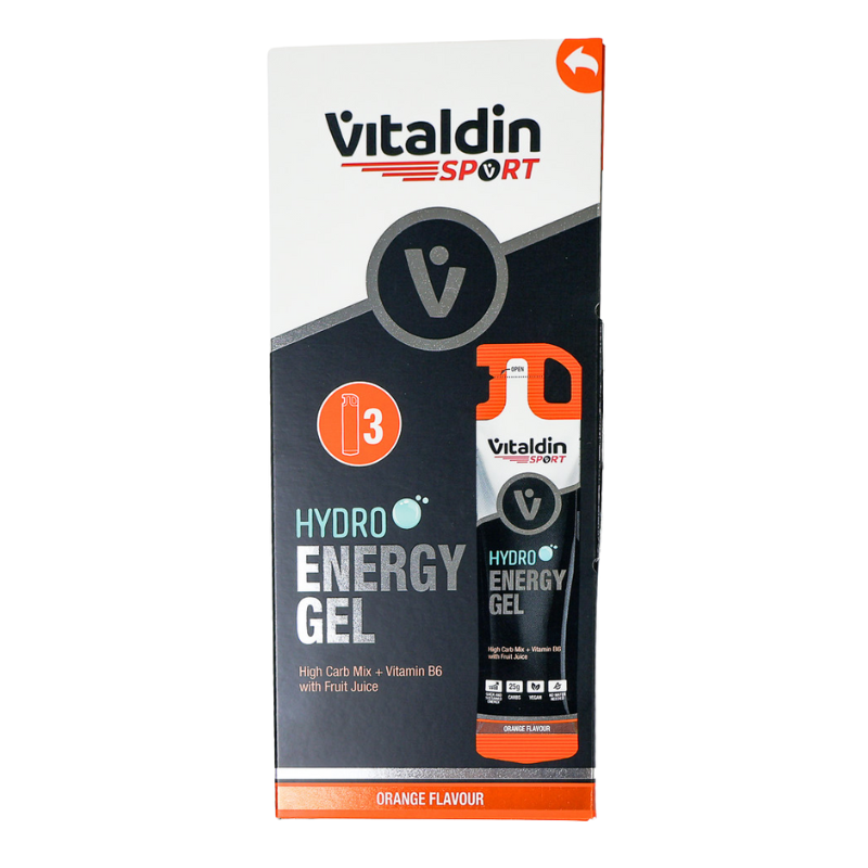 Vitaldin Sport hydro energy gel orange flavour with electrolytes