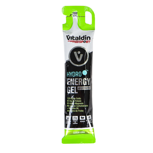 Sachet of Vitaldin Sport hydro energy gel lime flavour