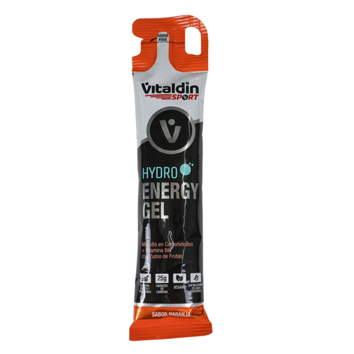 Sachet of Vitaldin Sport hydro energy gel orange flavour