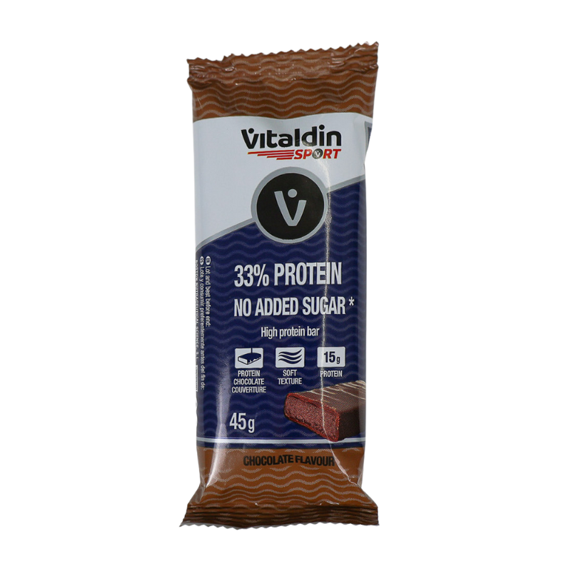 Vitaldin Sport 33% protein bar chocolate flavour, low sugar